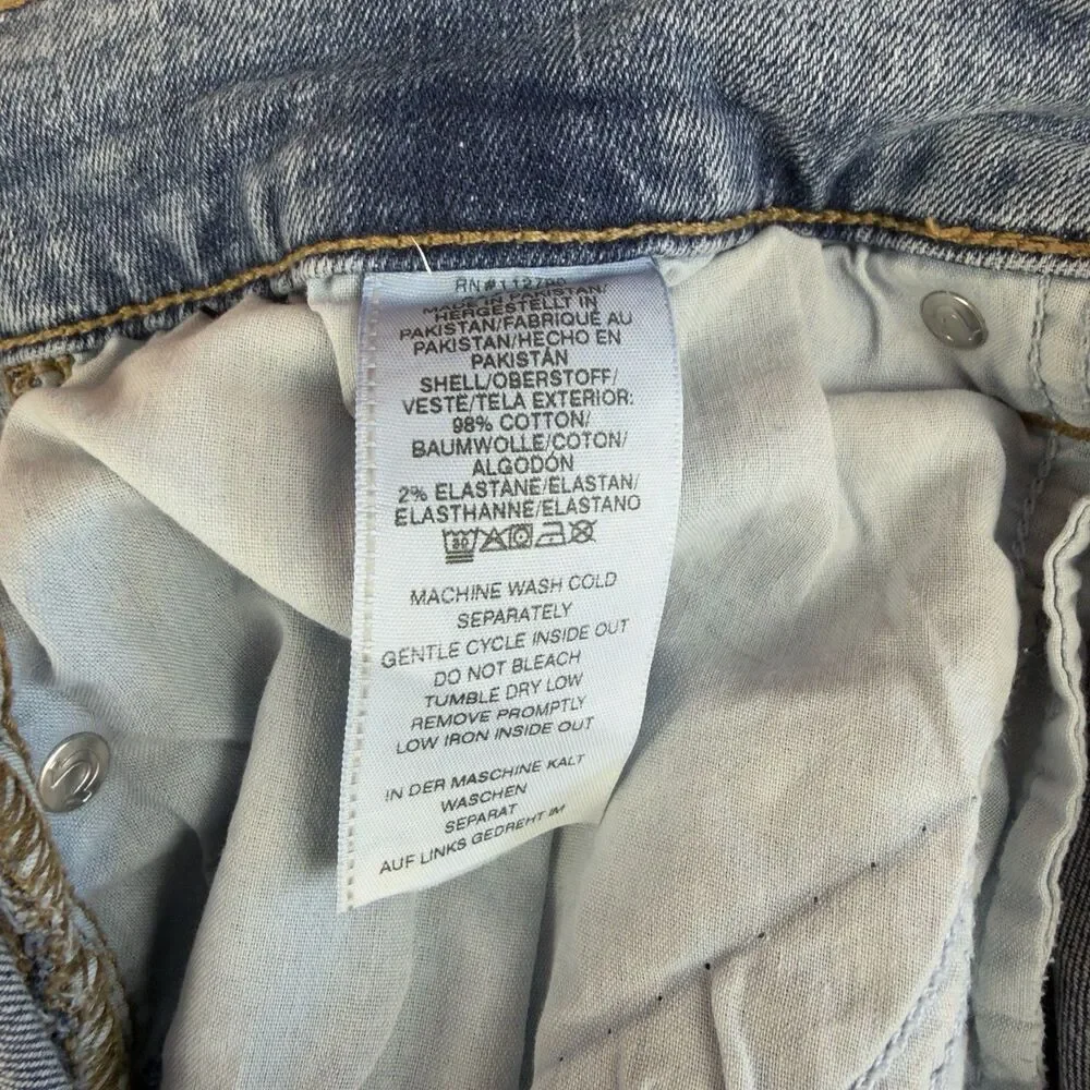 True Religion Ricky Relaxed Straight Jeans Men’s 34w 33x Light Wash Blue
